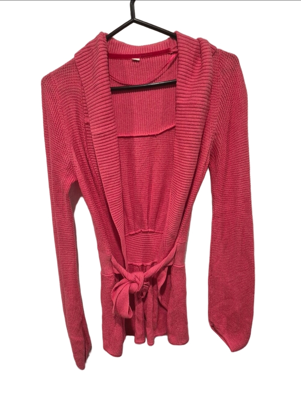 Vintage Lululemon Sport Cardi Belted Wrap Sweater Fruity Tootie Pink - Size 4